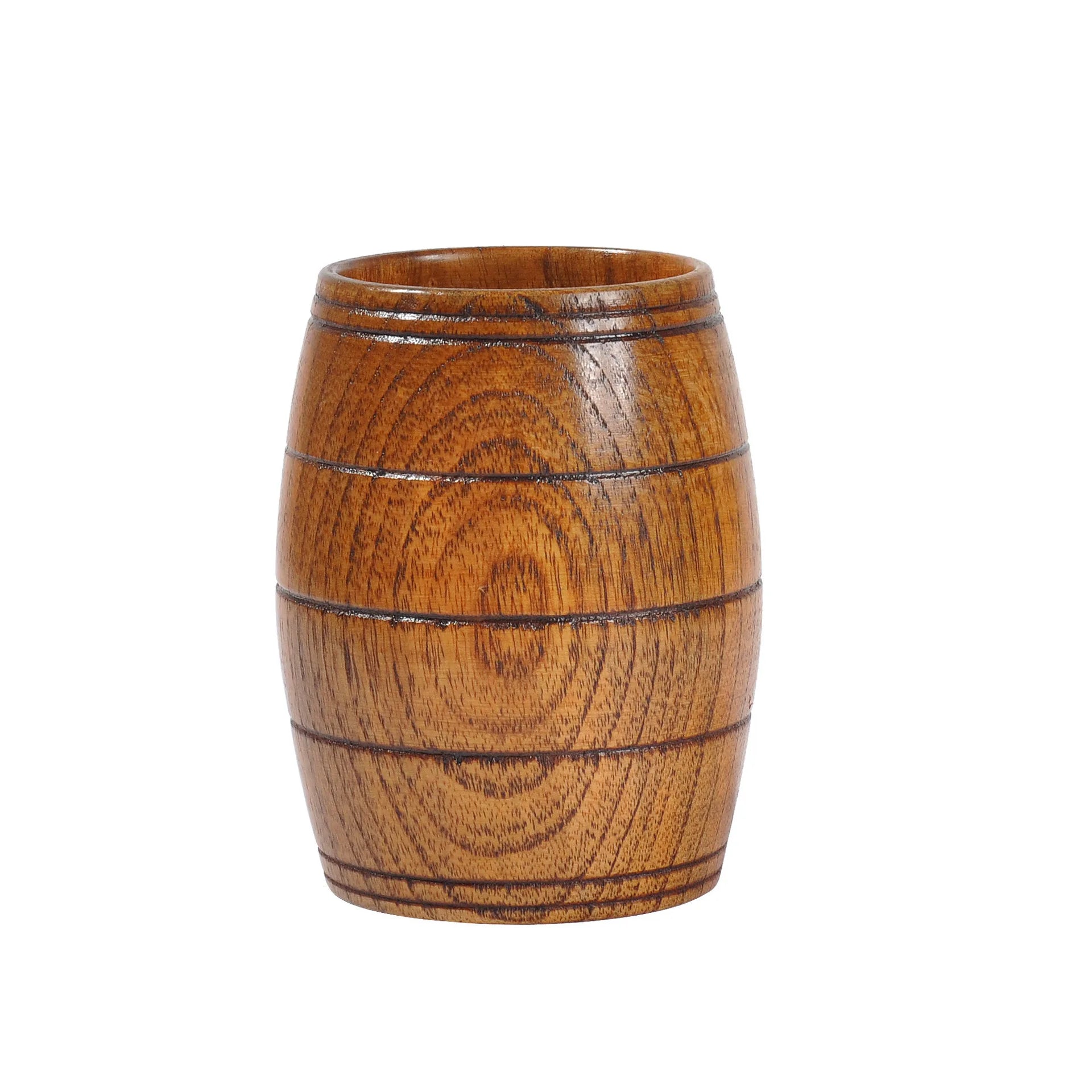 1Pcs Creative Oak Barrel Shape Wooden Cup