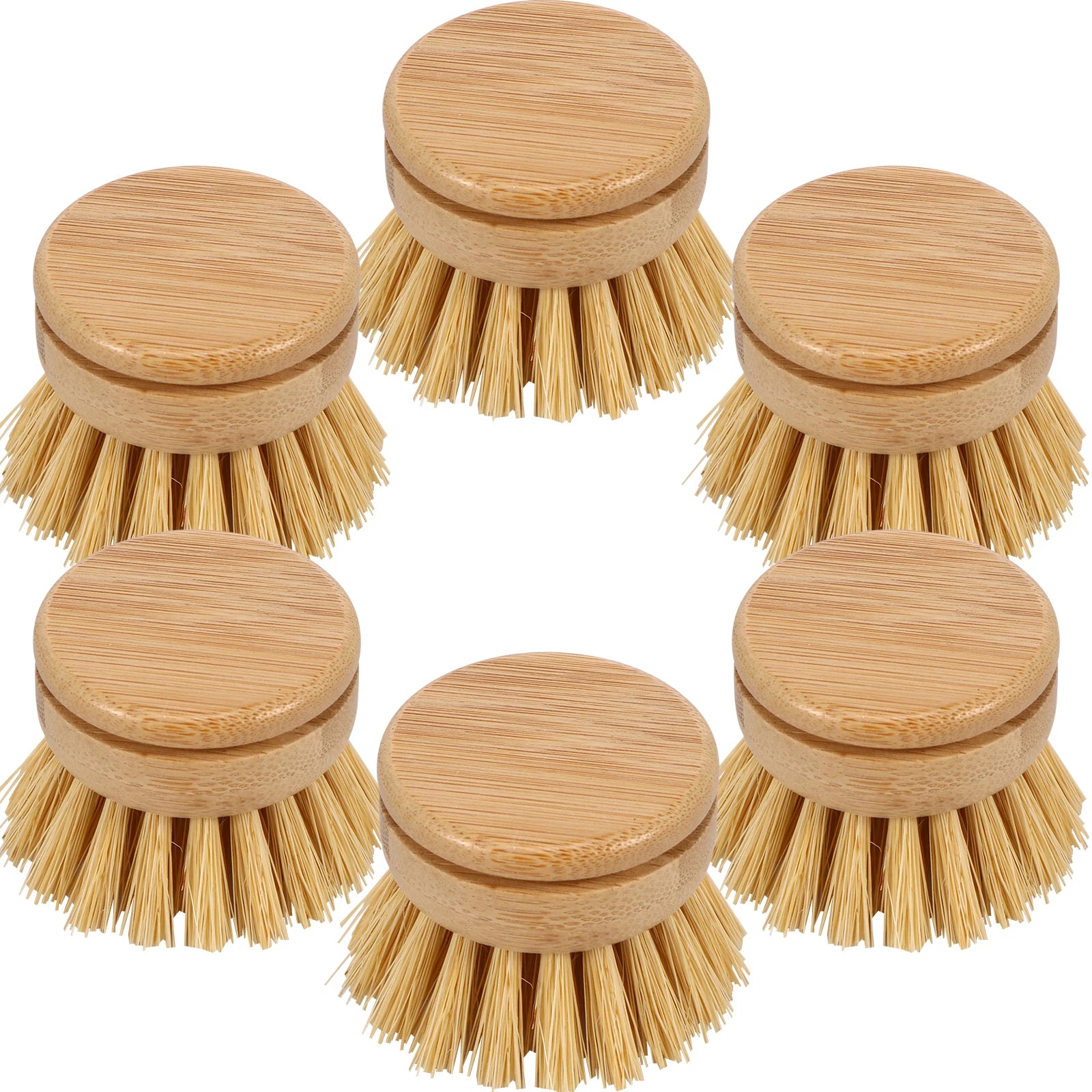 Natural Sisal and Coconut Durable Portable Kitchen Cleaning Brush