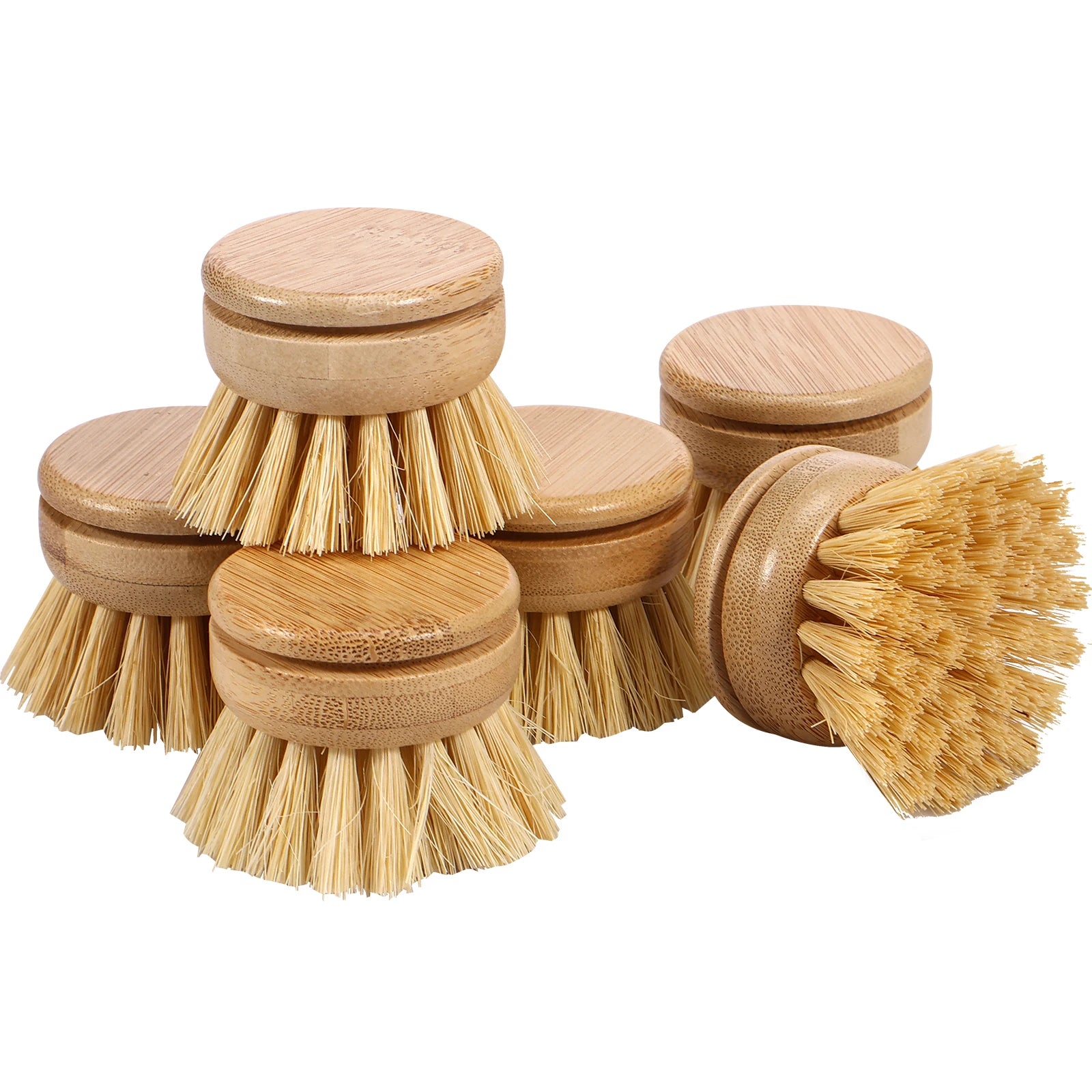 Natural Sisal and Coconut Durable Portable Kitchen Cleaning Brush